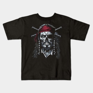 Captain pirate zombie Kids T-Shirt